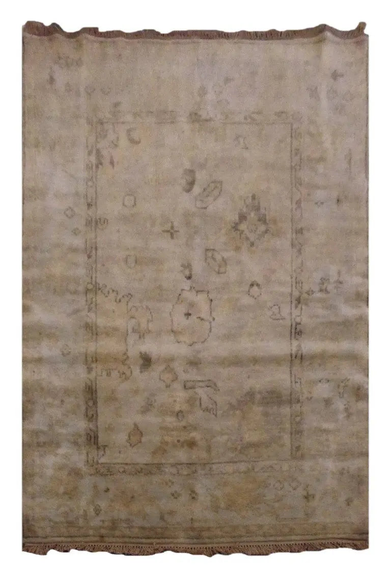 One Of The Kind Indian Modern Design Rug 6' X 3'11"